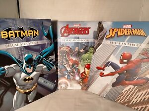 Scholastic – Marvel / DC – 3 NEW Storybooks Set: Avengers / Batman / Spider-Man