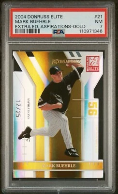 2004 Donruss Elite Mark Buehrle White Sox Gold DieCut Refractor /25 Pop 1 None⬆️ - Image 1 of 3