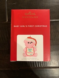 2021 Hallmark Ornament BABY GIRL'S FIRST CHRISTMAS NIB!!* - Picture 1 of 1