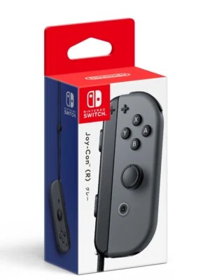 Nintendo genuine Joy-Con (R) Gray with Joy-Con Strap Black HAC-A-JRGAA NEW - Image 1 of 2