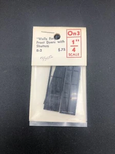 Grandt Line O #3502 (Plastic) Front Door/Shutters -- Wells Fargo - Picture 1 of 8
