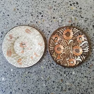 Vtg Erzincanlinar Decorative Copper Wall Plates Hand Made Istanbul Turkey Etched - Picture 1 of 5