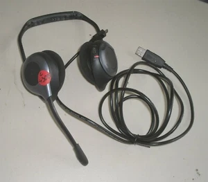 Logitech Wireless Headphones MN: A-00025 PN: 881-000084 w Cable - Picture 1 of 6