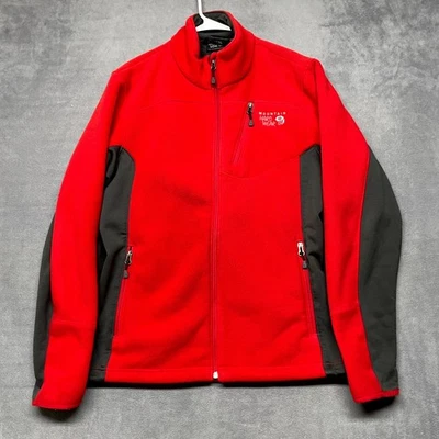 Chaqueta Mountain Hardwear Para Hombre Grande Roja Negra Forrada de Vellón Cuello Simulado Cremallera Completa Foto 1 de 4