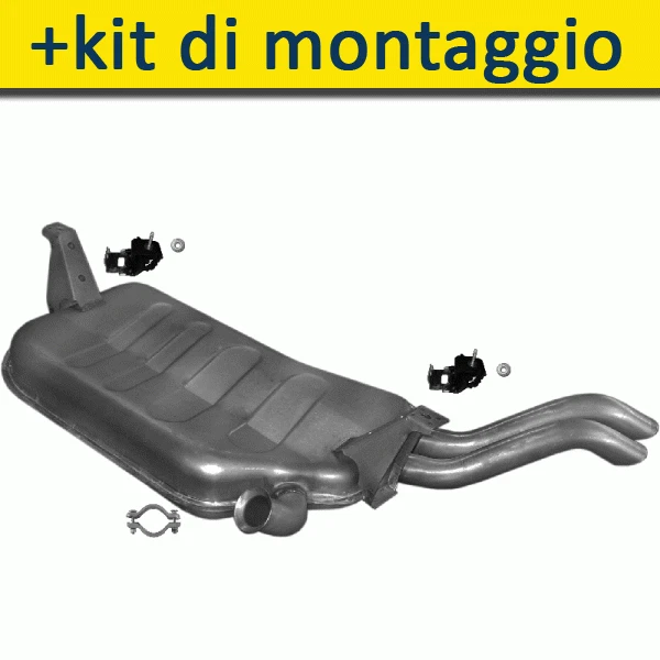 RENAULT LAGUNA II 1.9 D 2.0 2.2 2001-2007 Silenziatore Marmitta Posteriore+ - Immagine 1 di 1
