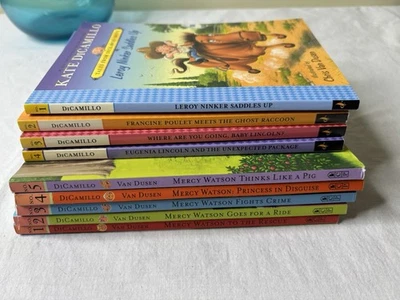 LOT x 9 Kate DiCamillo Paperbacks Mercy Watson & Tales From Deckawoo Drive - Image 1 of 3