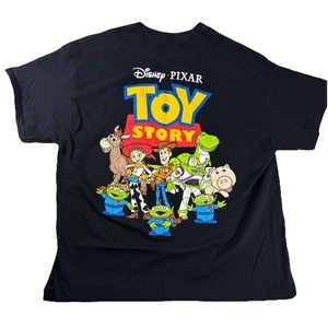 Disney's Pixar Toy Story T-Shirt Mens Large Black Graphic Tee Logo Adult Unisex - Picture 1 of 10