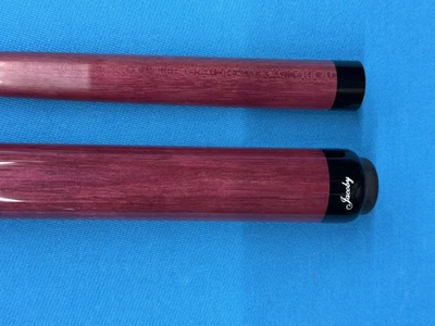 JACOBY CUSTOM CUE 12.5MM 29" PURPLE HEART SHAFT PURPLE HEART BUTT RADIAL PIN - Image 1 of 4