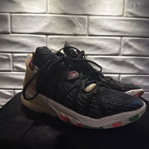 Nike LeBron XVIII James Gang Men"s Size 10 Black Pink Blast CQ9283-002 👀🔥🔥 - Picture 1 of 7