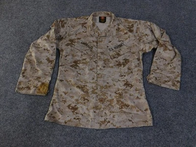 US Marines MARPAT Shirt Mens Small Regular Desert Digital Camo Utility Blouse - Image 1 of 4