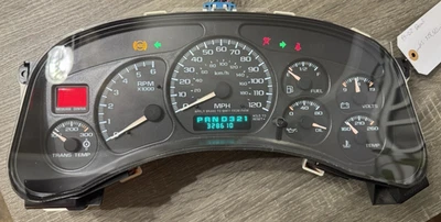 99-02 CHEVROLET SILVERADO SIERRA TAHOE DASH INSTRUMENT GAUGE CLUSTER SPEEDOMETER - Image 1 of 4