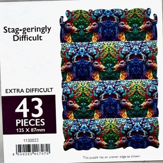 Quebra-cabeça de madeira Wentwroth "Stag-geringy difícil" 43 peças - 2024 - Imagem 1 de 1