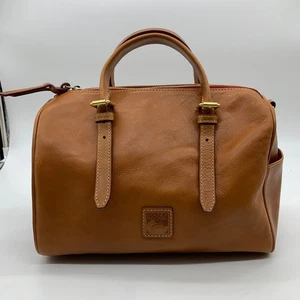 Dooney & Bourke Florentine Leather Olivia Satchel Purse Natural Handbags - Picture 1 of 17