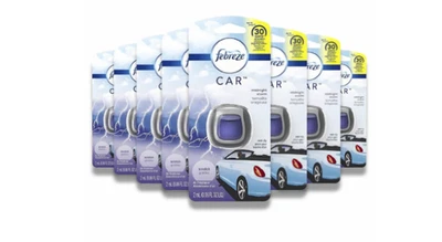 Febreze Car Vent Clips Air Freshener & Odor Eliminator Midnight Storm- 8 Pack - Image 1 of 2