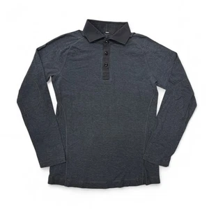 Lululemon Evolution Langarm Stretch Poloshirt Herren Small Grau Golf Freizeit - Bild 1 von 6