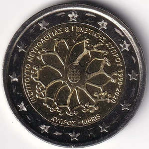 2 Euro Gedenkmünze Zypern - 2020 - "30. Jahrestag Cyprus Institute" - Picture 1 of 2