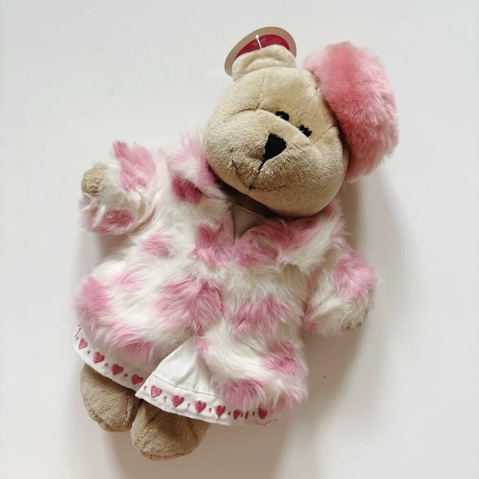 Starbucks Bearista 2006 Pink Fur Coat Plush - Rare Find! - Image 1 of 4