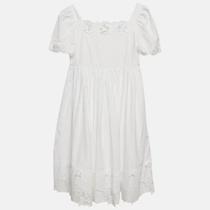 Dolce & Gabbana Kids White Lace Trim Cotton Dress 11 Yrs - Picture 1 of 7