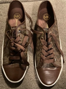 Michael Kors Herren Leder Top MK Monogramm Tennisschuhe Größe 10M gebraucht - Bild 1 von 5