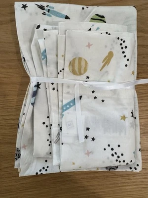West Elm Kids Organic Solar System Pillowcases -2- Space - Image 1 of 4
