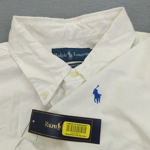 Ralph Lauren Polo Shirt Mens XLT Tall White Classic Fit Short Sleeve Big Pony - Picture 1 of 12