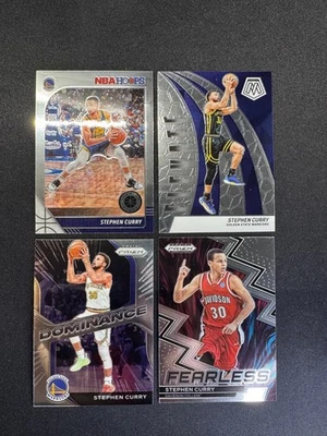 (4) Stephen Curry NBA Hoops Premium Stock Mosaic Prizm Dominance Fearless - Image 1 of 2