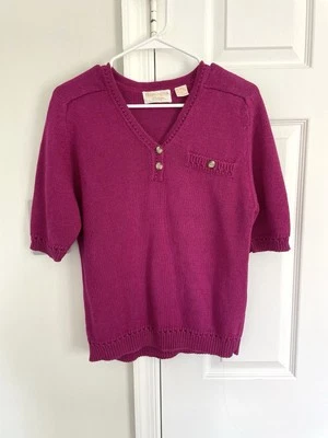 Suéter Huntington Ridge Ramie Algodón Magenta Rosa Leontino Talla S Femenino Foto 1 de 4