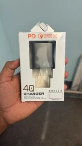 Chargeur mural USB 3.0 40W Super Rapide pour Android, iPhone et plus - Photo 1 sur 1