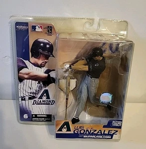 Mcfarlane MLB Series 6 Luis Gonzalez 2003 Black Jersey Variant Action Figure NEW - Picture 1 of 18