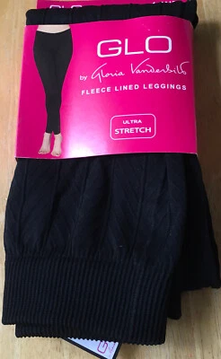 Legging GLO/Gloria Vanderbilt FLEECE LINE WN TALLA M/L Texturizado Negro Ultra Elástico Foto 1 de 4