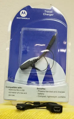 OEM Motorola Travel Charger Micro USB to Mini USB Adapte Cable  SKN6252 - Image 1 of 2