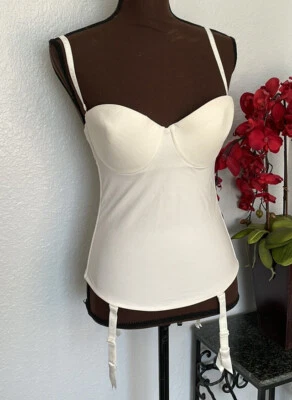 Nuevo con etiquetas Sujetador La Perla Italia Blanco Crema Convertible Bustier Merry Widdow 38B $379 Foto 1 de 4