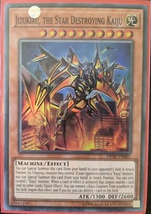 YuGiOh Jizukiru, the Star Destroying Kaiju Super Rare OP10-EN007 NM - Picture 1 of 1