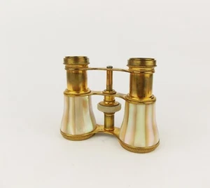 Antique 1910s Austrian Opera Binoculars Spectacles Mother of Pearl & Brass - Picture 1 of 5