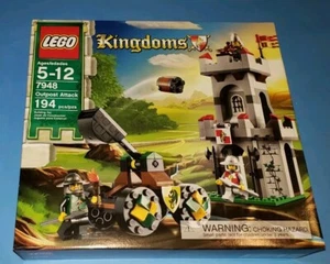 LEGO Castle Outpost Attack 7948 Kingdoms Dragon Lion Knight Catapult New Sealed - Picture 1 of 14