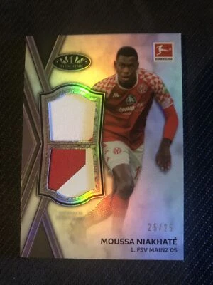 2020-21 Topps Tier One Bundesliga MOUSSA NIAKHATE Dual Patch Relic #25/25 - Image 1 of 2