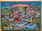 Puzzle puzzle vintage 1993 de la ville de Portland par Buffalo Games inc. 513 pièces