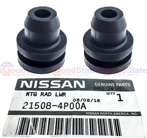 Genuine Nissan Patrol GU Y61 Navara D22 D40M Radiator Mount Rubber Bush Lower x2 - Picture 1 of 4