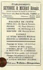 LE CATEAU BOUSIES MAUROIS BEAUVOIS (59) ETS SEYDOUX & MICHAU / PUBLICITE 1923