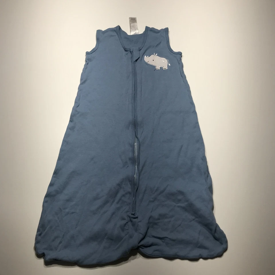 The Peanutshell Saco de Dormir Swaddle Envoltório Bebê Infantil Tamanho M/L 6-12M Algodão Azul - Imagem 1 de 4