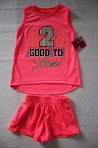 Abito da ragazza 2 pz taglia XL 14 - 16 camicia canotta set maglia rosa troppo buono - Foto 1 di 2