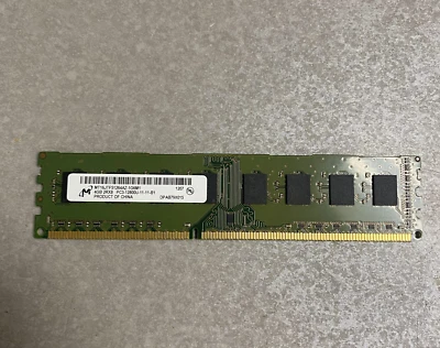 Micron 4GB PC3-12800 DDR3-1600MHz  240-Pin DIMM - Image 1 of 2