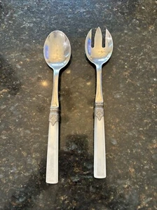 Serving Spoon Moonglow Acrylic Handles Made In Italy - Picture 1 of 4