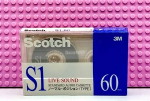 CINTA CASETE EN BLANCO SCOTCH S1 LIVE SOUND 60 TIPO I (1) (SELLADA) - Imagen 1 de 3