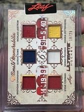 2023 Leaf Ultimate Hockey Memorabilia 6 Game Used Relics - Red Wings Legends /25