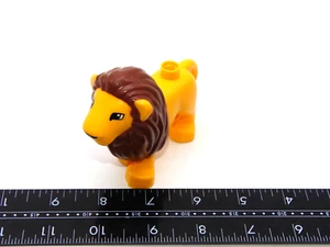 Lego Duplo León Juguete Figura Animal Masculino Amarillo Zoo Circo - Imagen 1 de 4