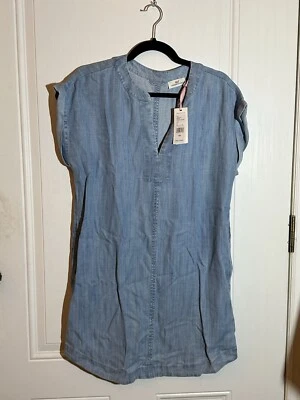 Mini Vestido Túnica Fácil Cambray Manga Corta Vineyard Vines Costero Para Mujer XS Foto 1 de 2