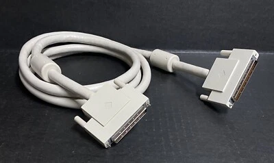 Sun 530-2384 HD68M to HD68M 2.0 Meter External SCSI Cable w/Ferrites X1139A - Image 1 of 4