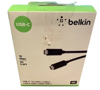 Belkin F2CU052BT1MBKP1 Cable Usb 3.1 Type C-type C 10gbps 5a 1m Black SEALED - Image 1 of 2