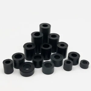 Round Spacer Washer Column Standoff Support Spacers Washers Black PE - Picture 1 of 10